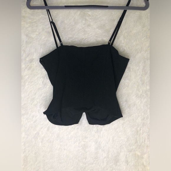 Future Collective Black Bow Crop Top XXS NWT - Picture 9 of 15